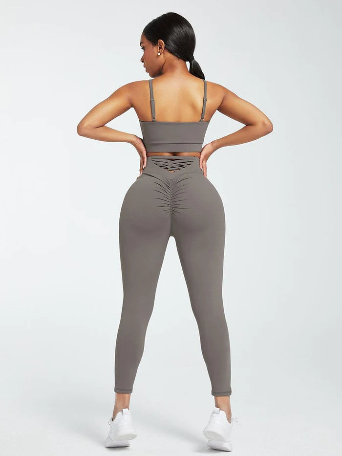 Supreme Fit 3-piece crisscross Yoga Workout Activewear Set for Women