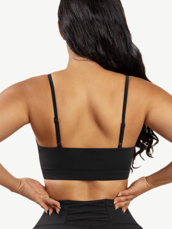 Women's Criss-cross Front Workout Sports Bra Set