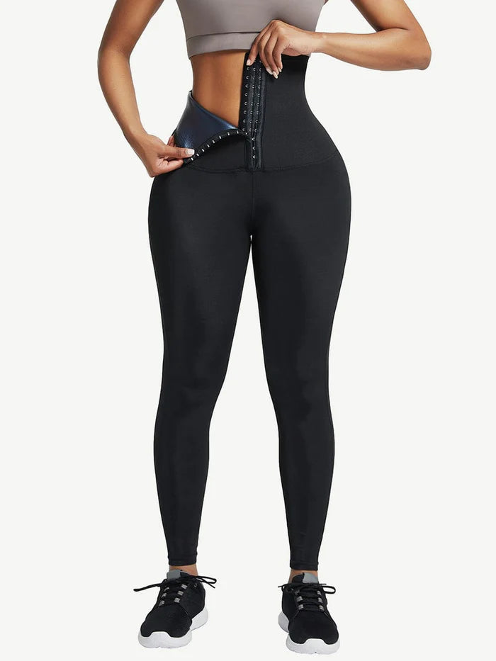 Sweat Neoprene with Wide Waistband  Shapewear Leggings