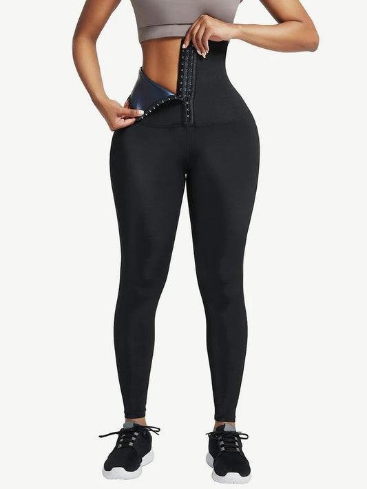 Sweat Neoprene with Wide Waistband  Shapewear Leggings