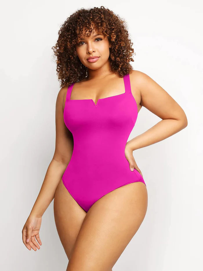 Super Cute Square Neck Shaping Top Bodysuit