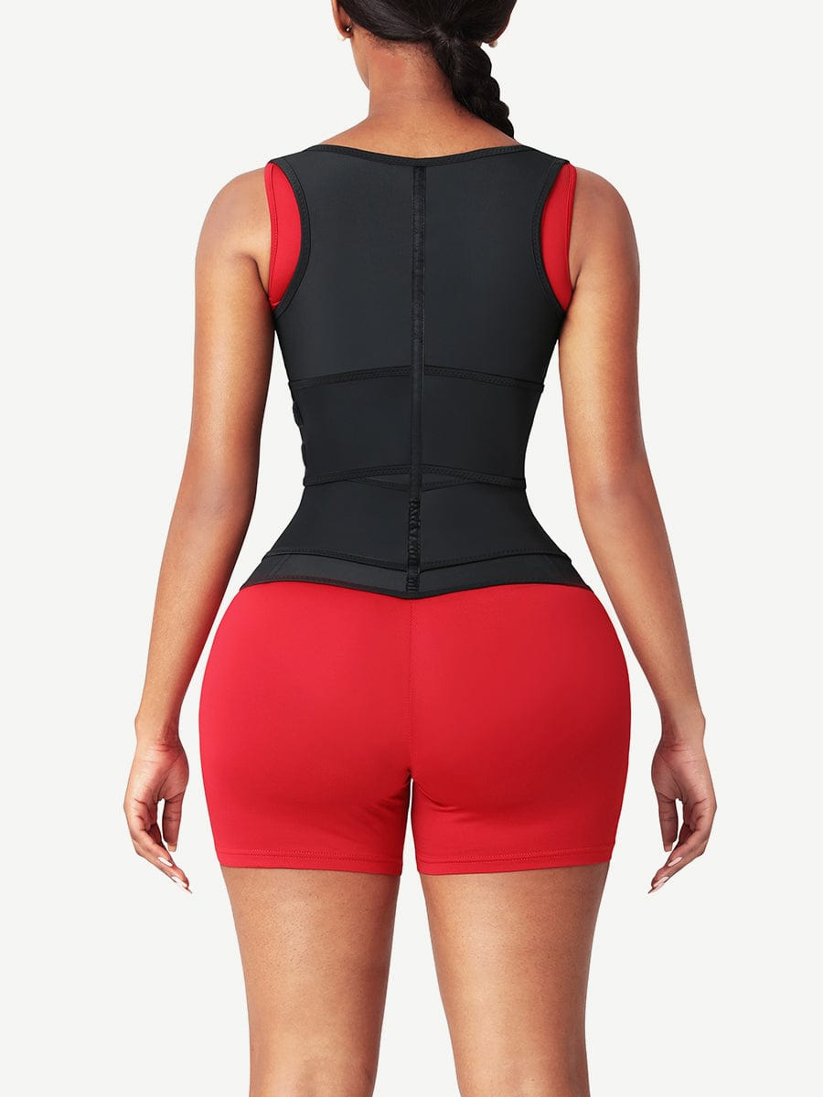 DOUBLE BELT Waist Trainer with shoulder Strap