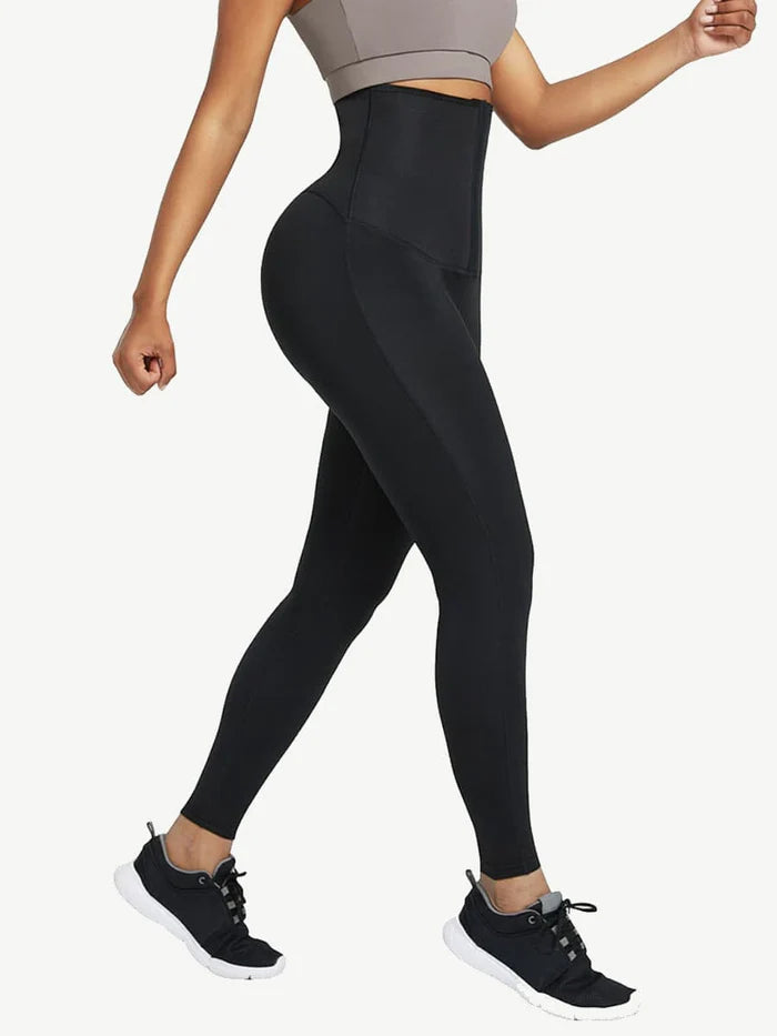 Sweat Neoprene with Wide Waistband  Shapewear Leggings