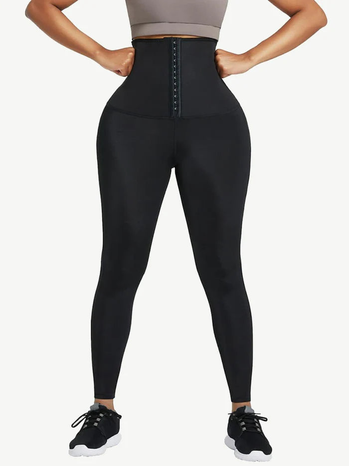 Sweat Neoprene with Wide Waistband  Shapewear Leggings