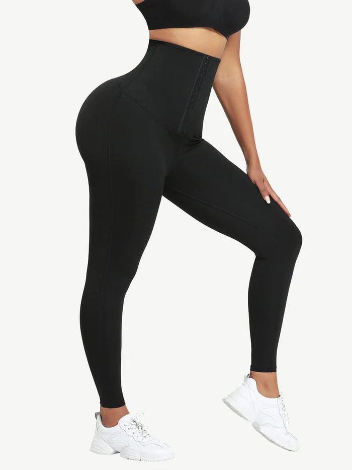 Tummy Sweat Neoprene Butt Lifting Leggings Waist Trainer