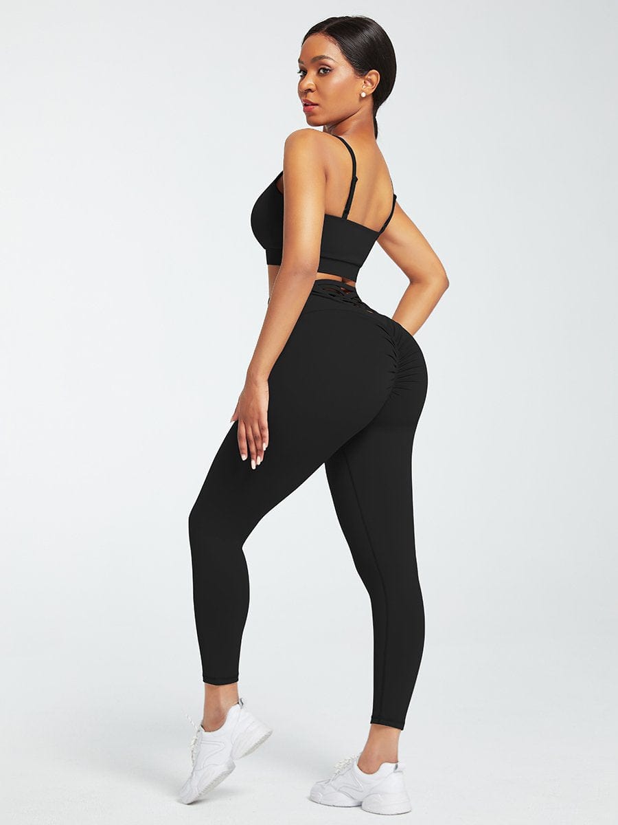 Supreme Fit 3-piece crisscross Yoga Workout Activewear Set for Women