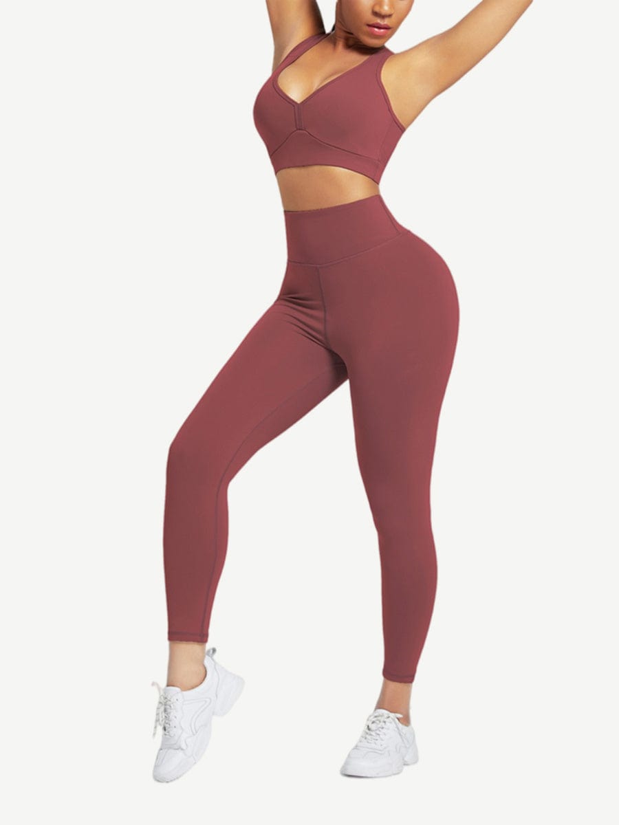 Racerback High Waist Sports Set