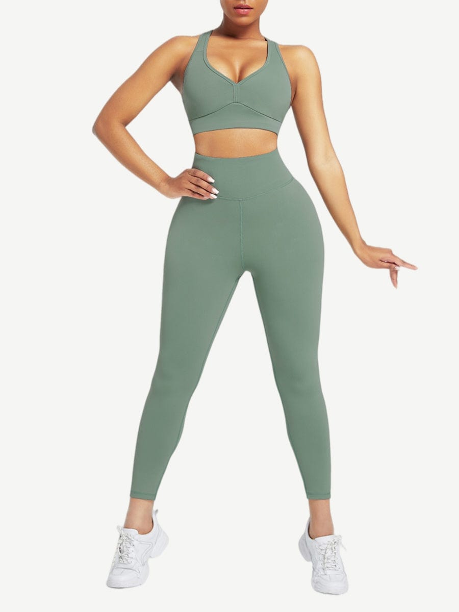 Racerback High Waist Sports Set