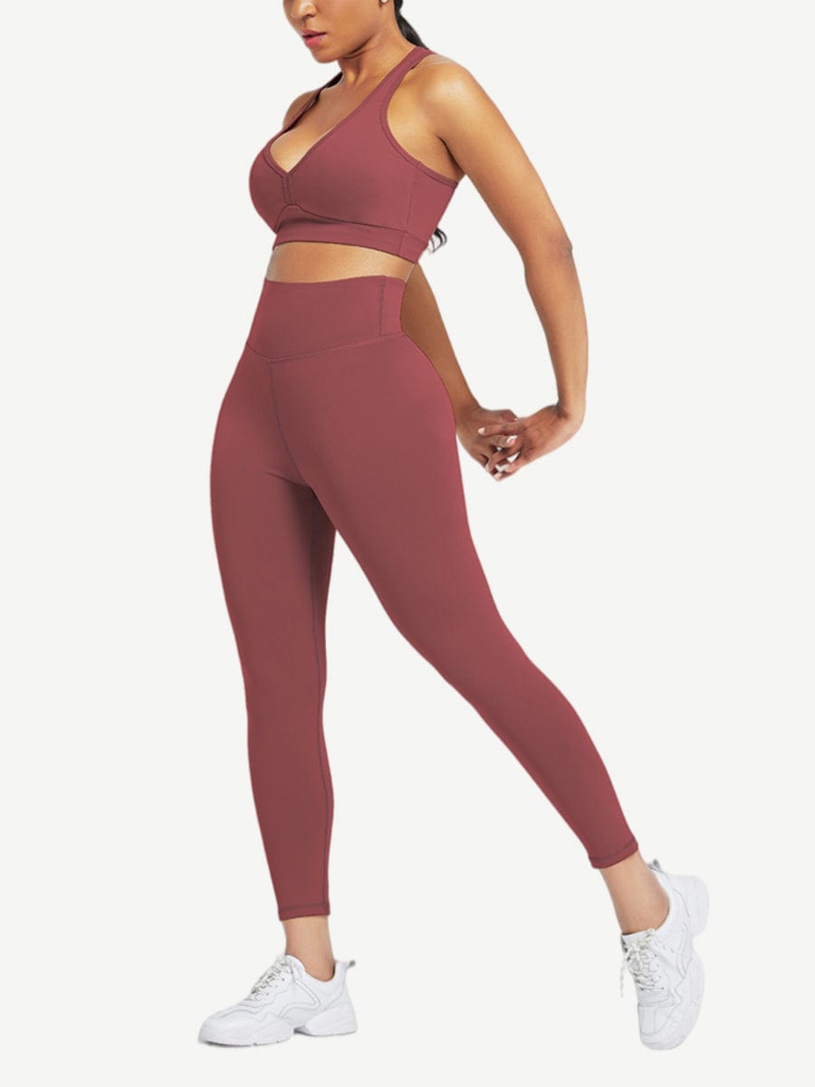 Racerback High Waist Sports Set