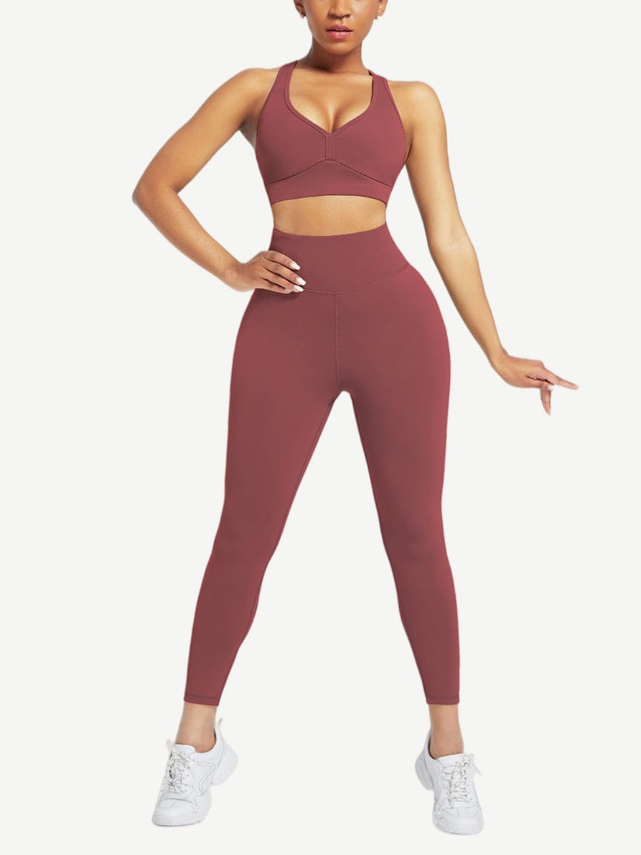 Racerback High Waist Sports Set