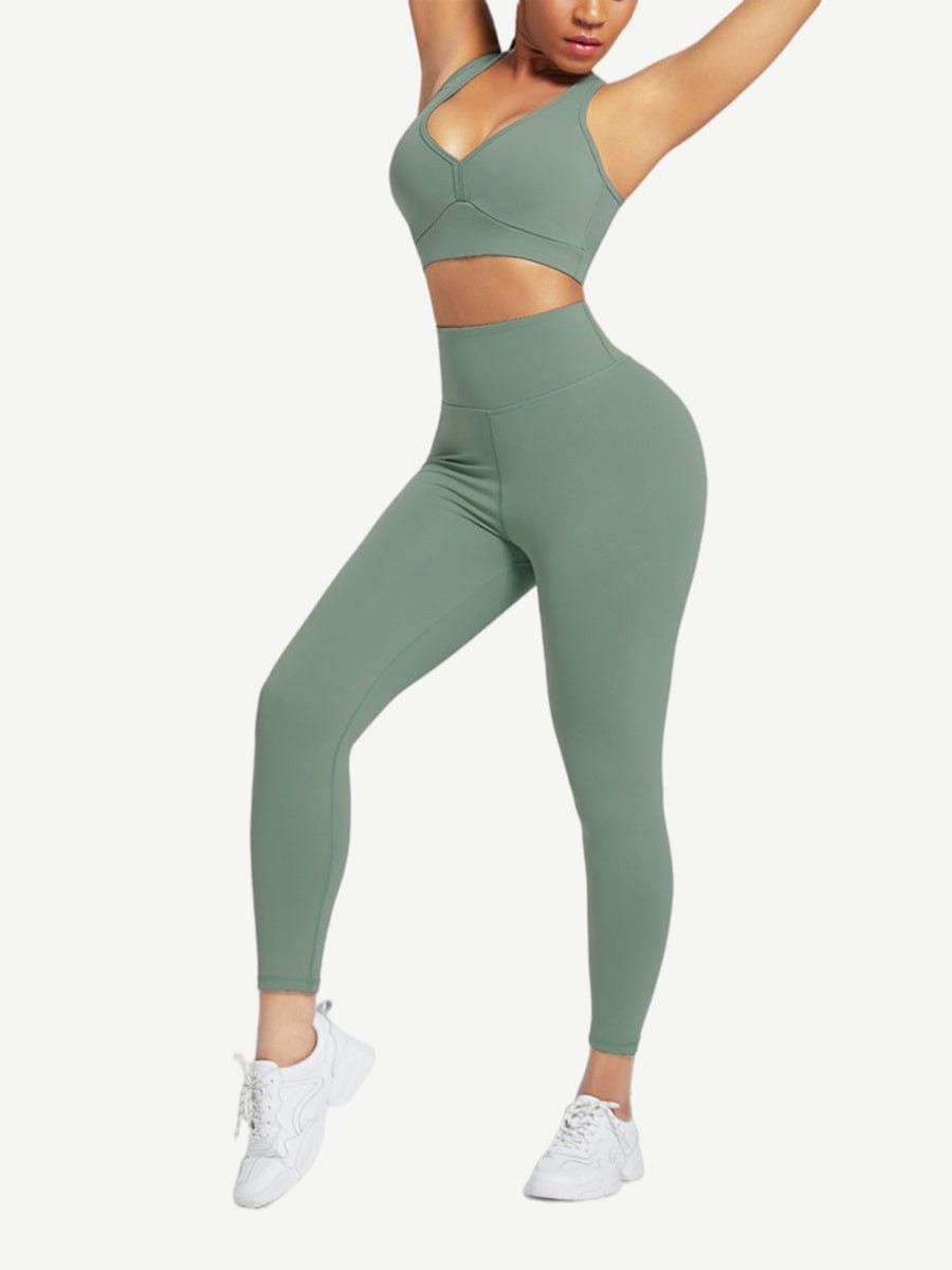 Racerback High Waist Sports Set