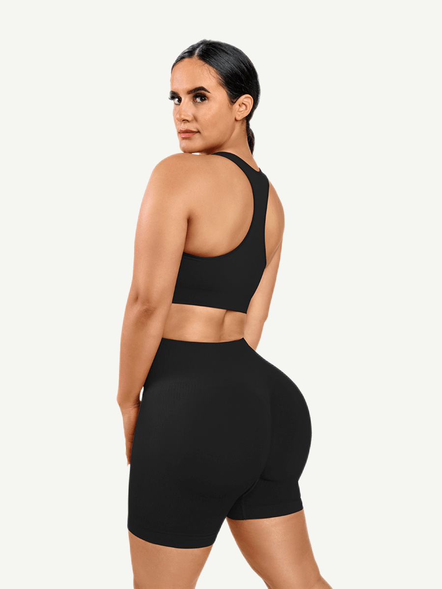 🌿 Eco-friendly V Neck Activewear Set