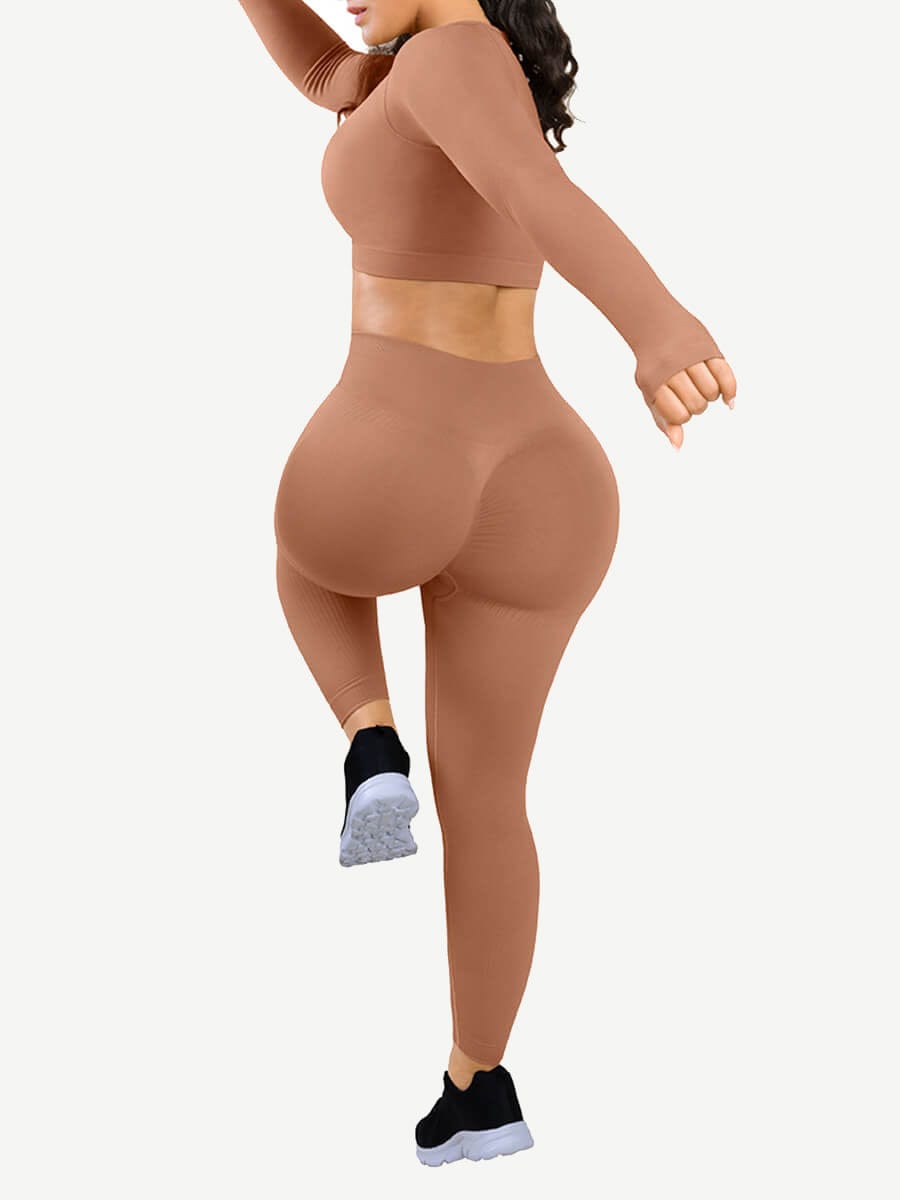 🌿 Eco-friendly Long Sleeve Activewear Set