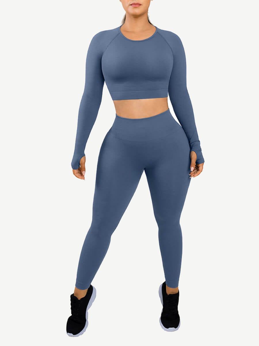 🌿 Eco-friendly Long Sleeve Activewear Set