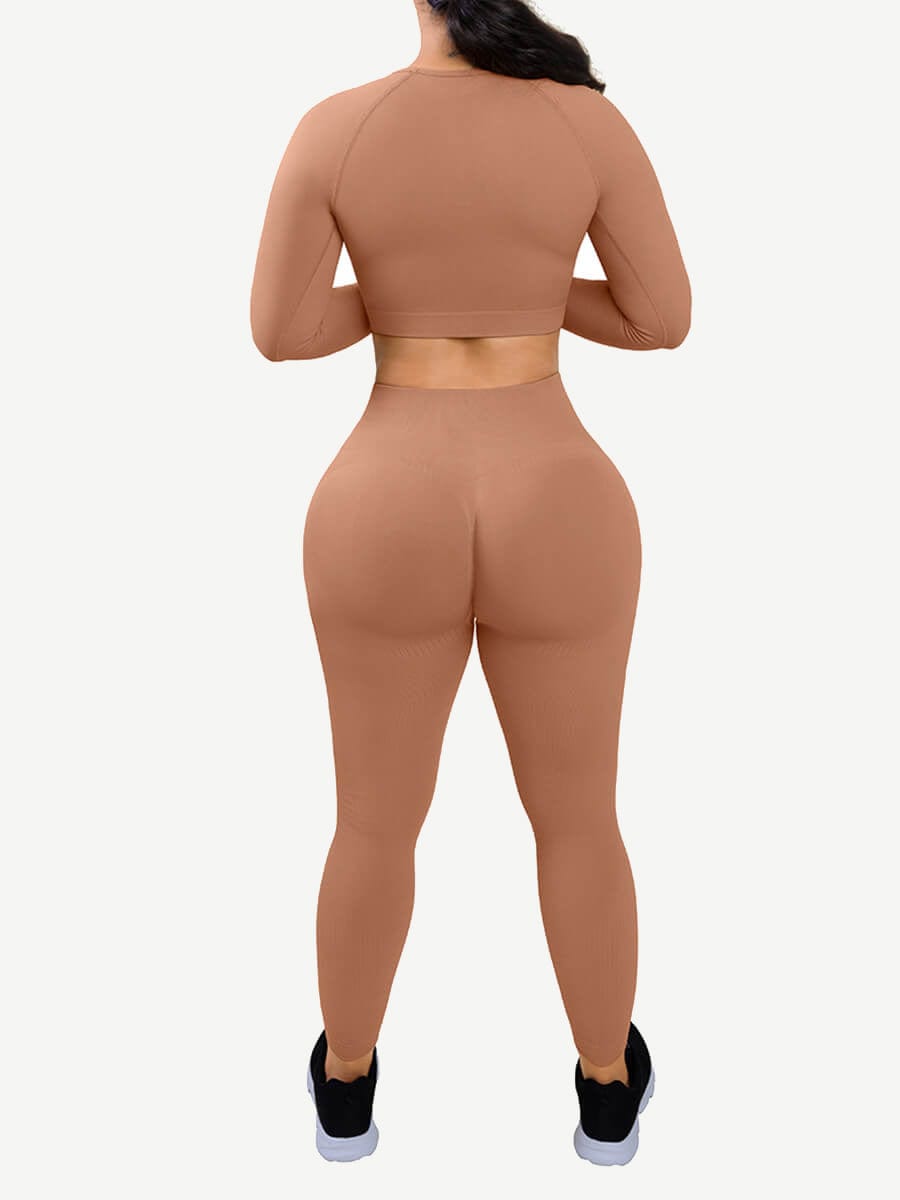 🌿 Eco-friendly Long Sleeve Activewear Set