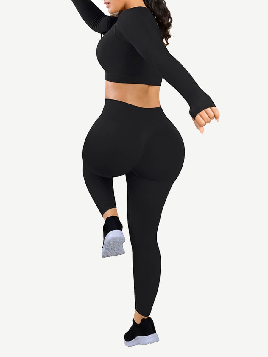 🌿 Eco-friendly Long Sleeve Activewear Set