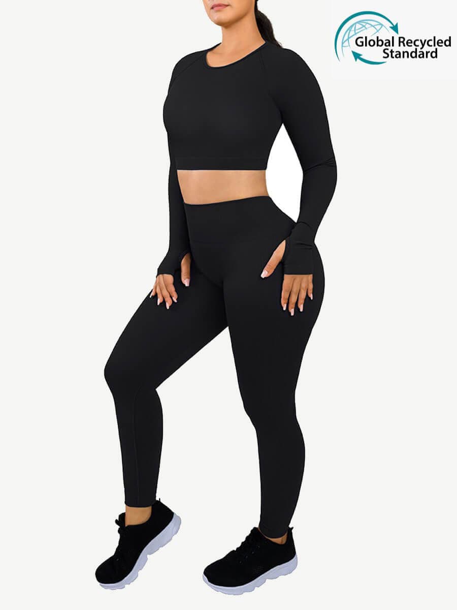 🌿 Eco-friendly Long Sleeve Activewear Set