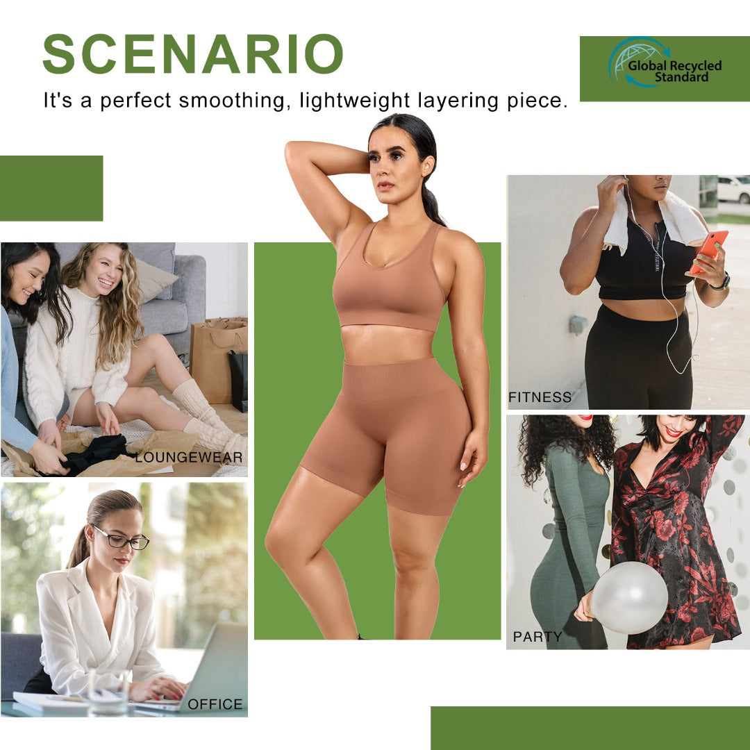 🌿 Eco-friendly V Neck Activewear Set