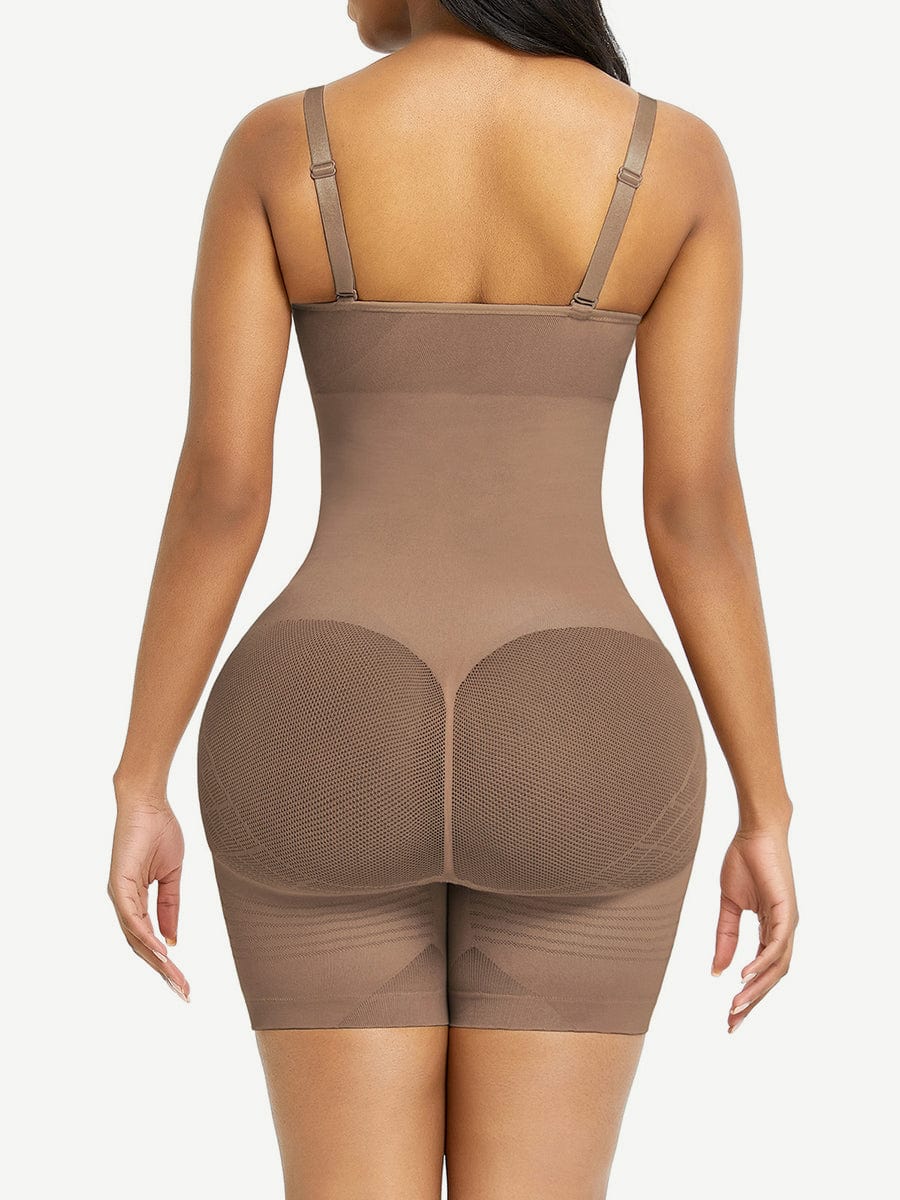 Lycra Shapewear Mid-thigh Bodysuit
