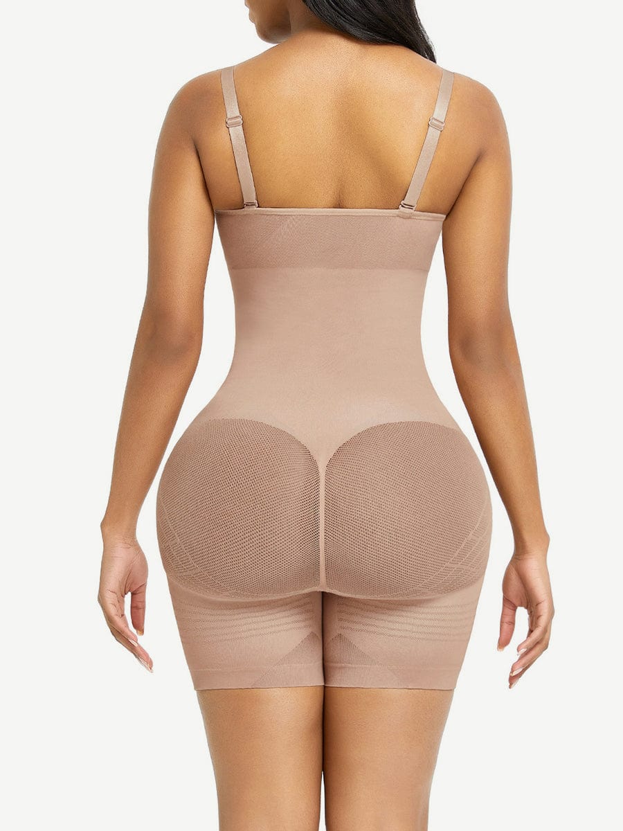 Lycra Shapewear Mid-thigh Bodysuit