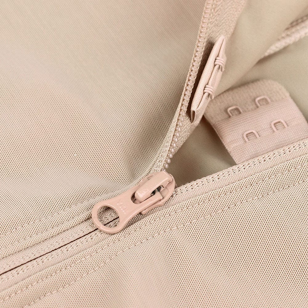 Front Zipper Smooth Hourglass Full Body Shaper