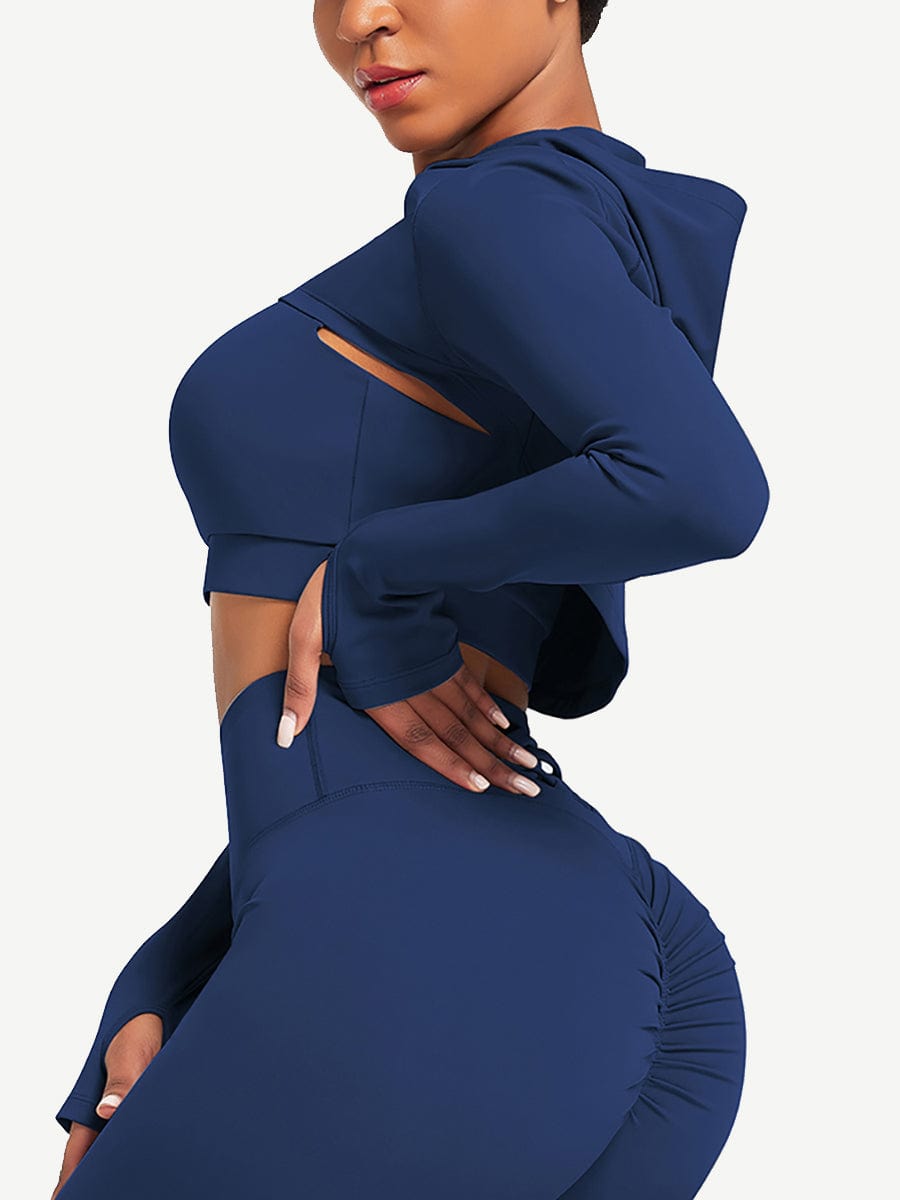 Supreme Fit 3-piece crisscross Yoga Workout Activewear Set for Women