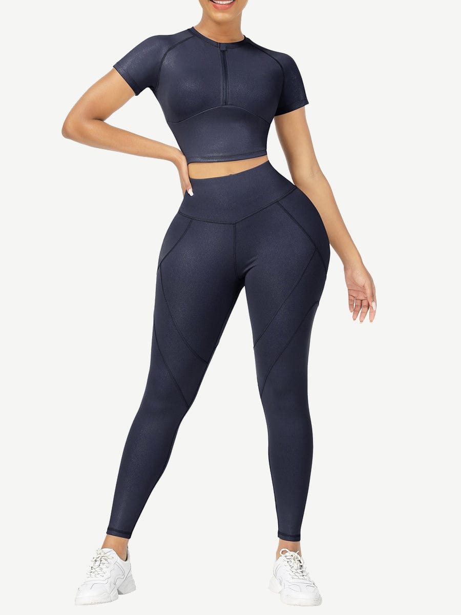 Short Sleeves High Waist Activewear
