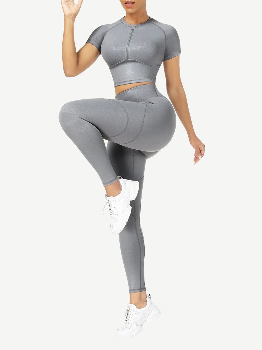 Short Sleeves High Waist Activewear