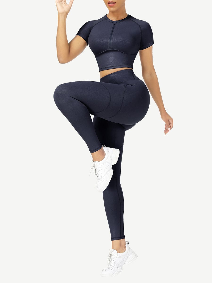 Short Sleeves High Waist Activewear