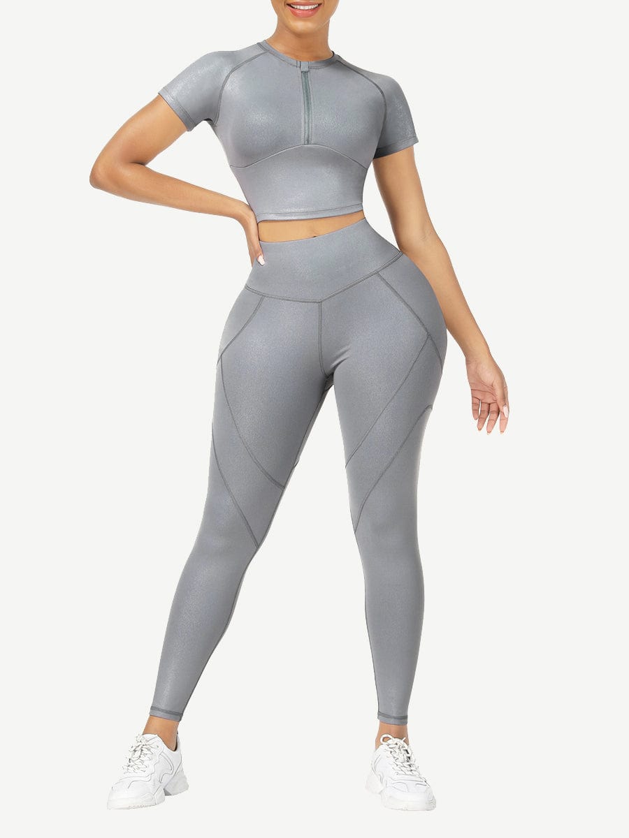 Short Sleeves High Waist Activewear