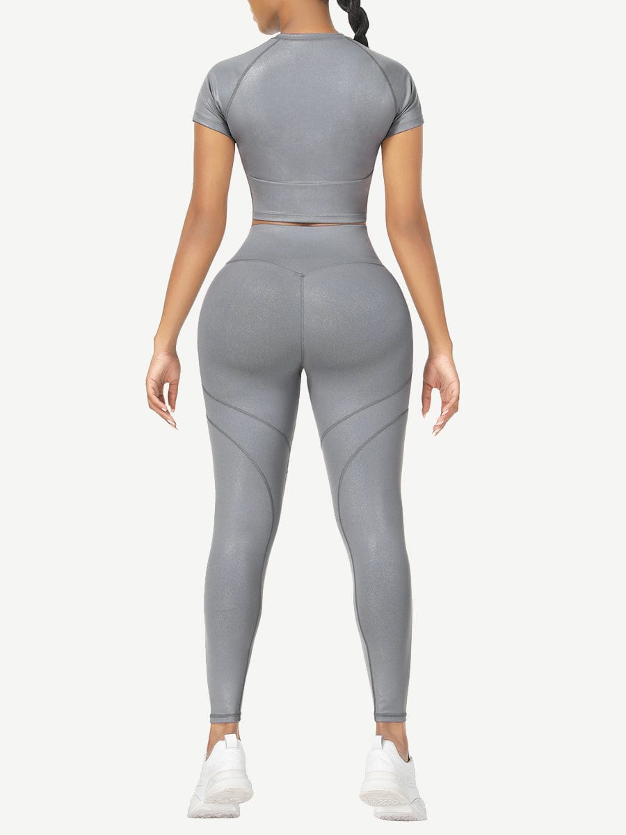Short Sleeves High Waist Activewear