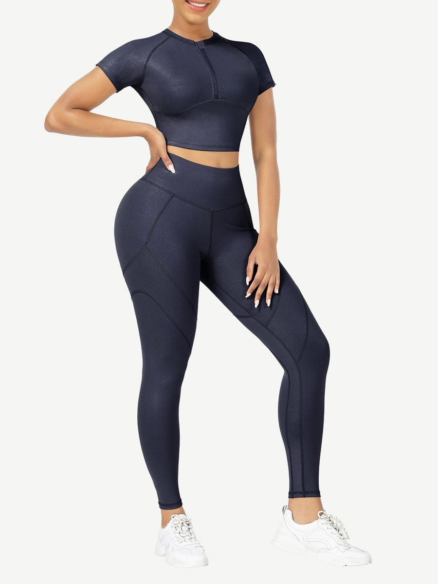 Short Sleeves High Waist Activewear