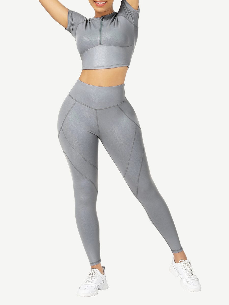 Short Sleeves High Waist Activewear