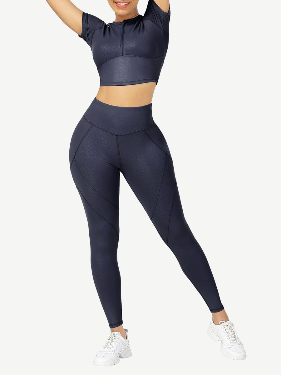 Short Sleeves High Waist Activewear