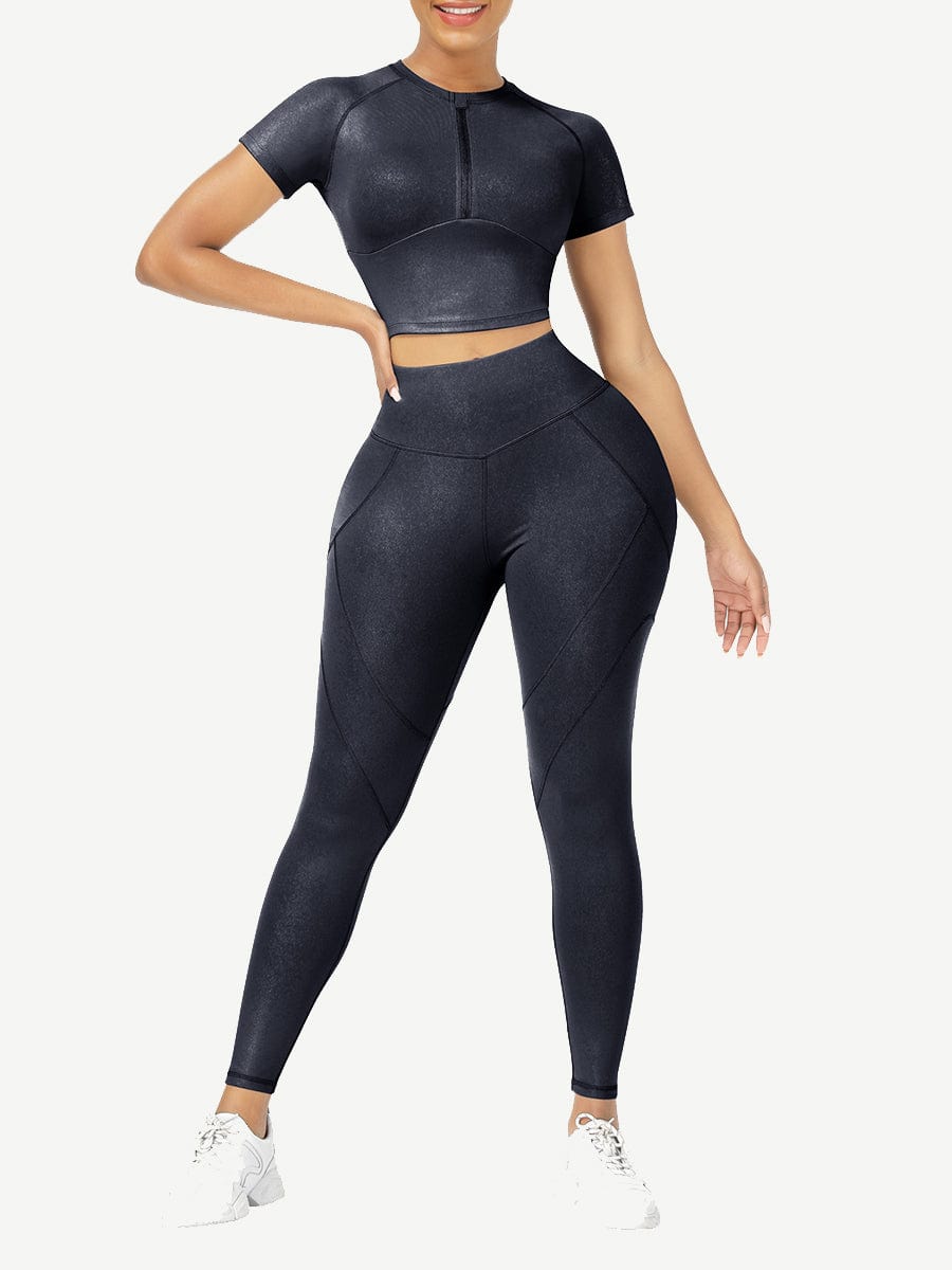 Short Sleeves High Waist Activewear