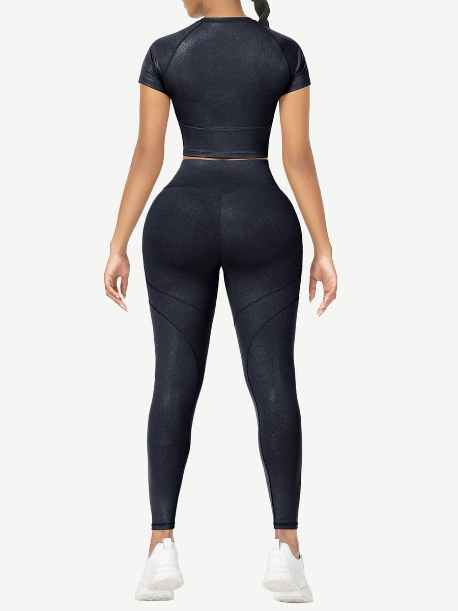 Short Sleeves High Waist Activewear