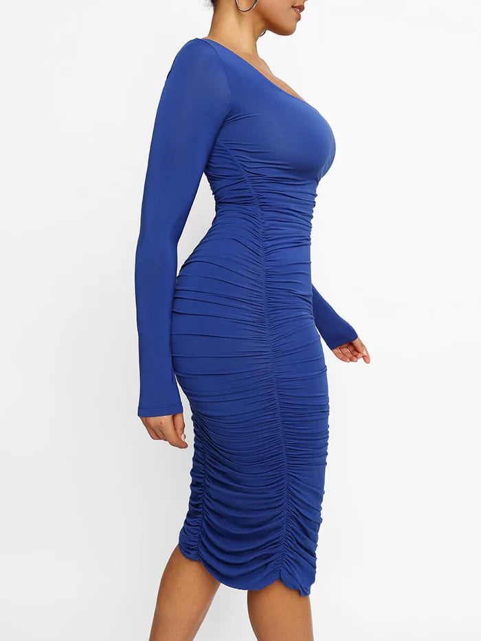 Built-In 360° Smooth Ruched Shaping Dress