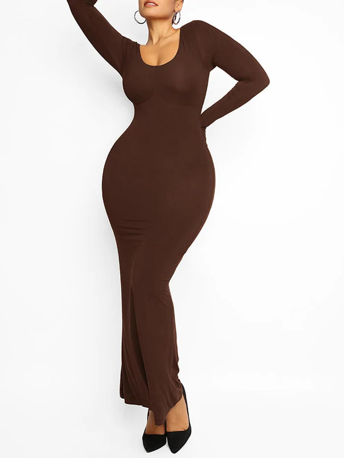 Built-In 360° Slim Fit Shaping Maxi Dress