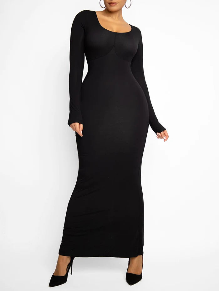 Built-In 360° Slim Fit Shaping Maxi Dress