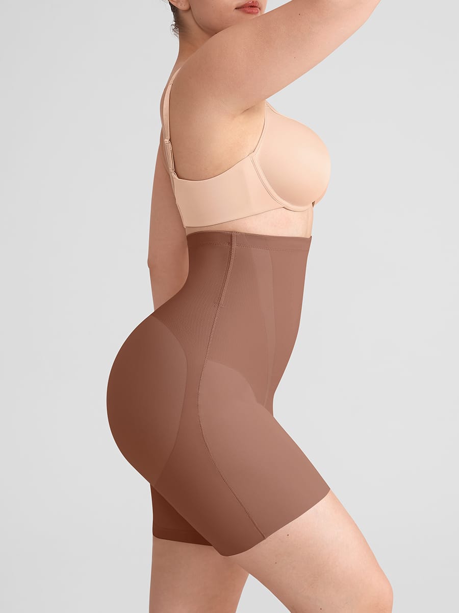 High Waisted Seamless Shapewear Butt Lifting Shorts