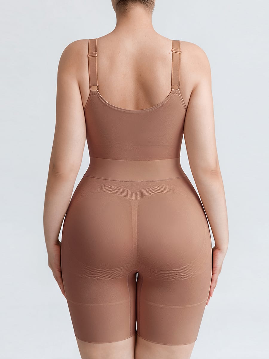 Seamless Open-Back Butt-Lifting Shapewear Bodysuit for Everyday Comfort