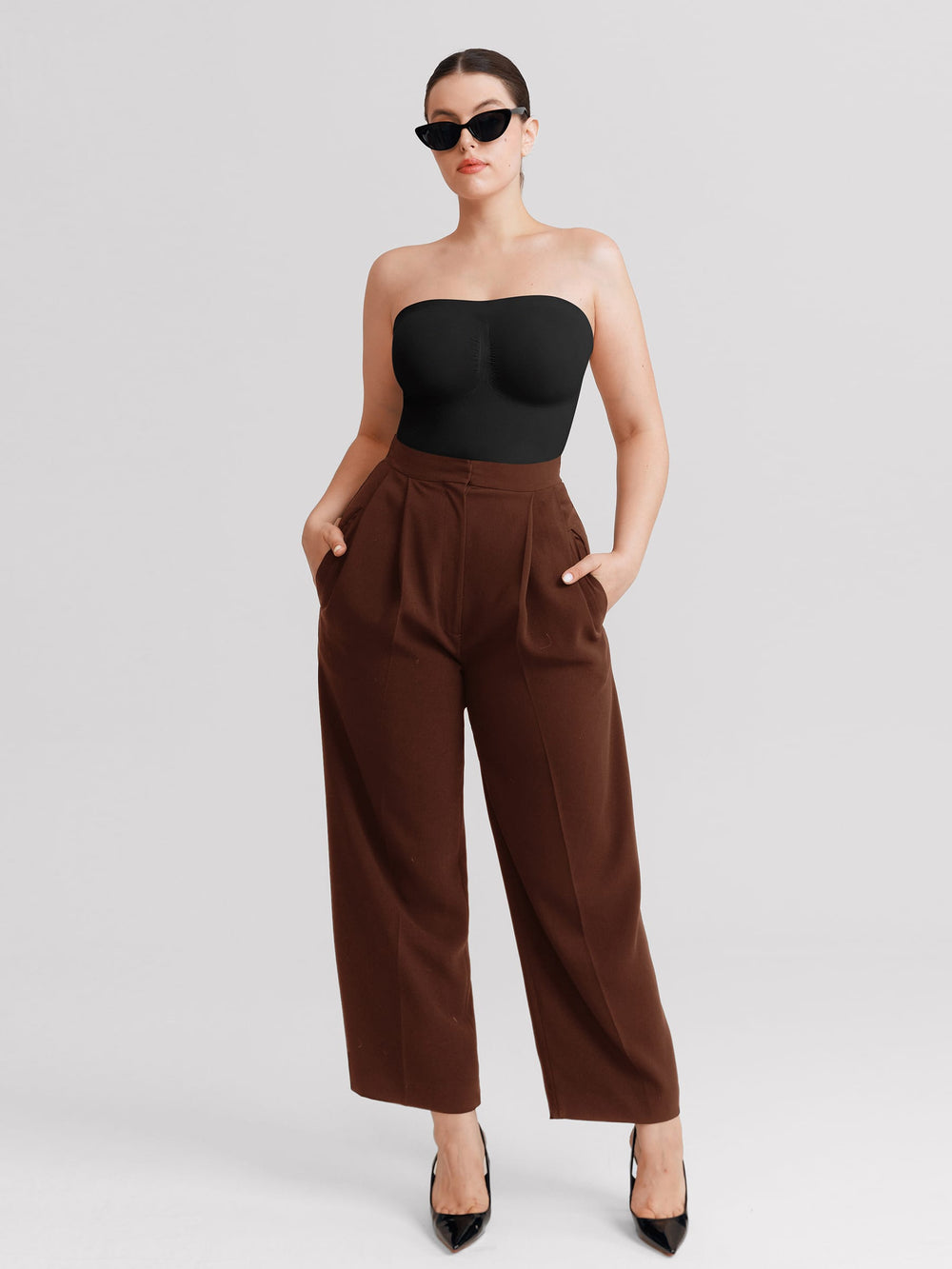Seamless Strapless Thong Bodysuit