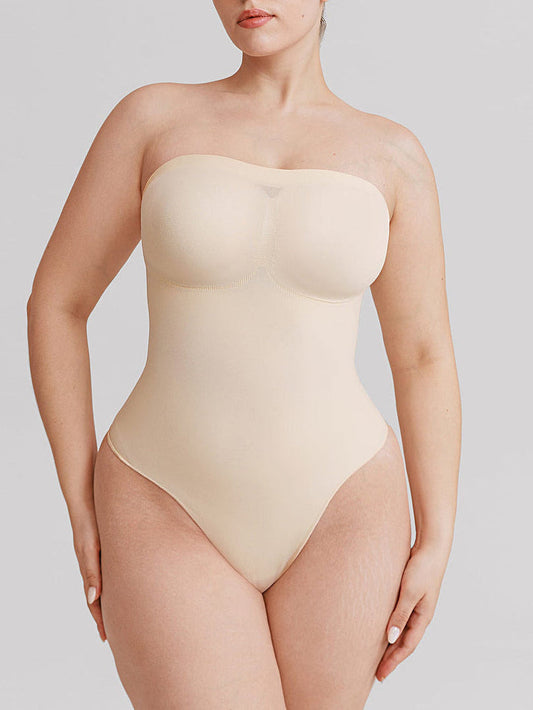 Seamless Strapless Thong Bodysuit