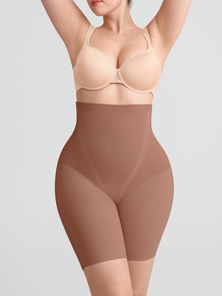 High Waisted Seamless Shapewear Butt Lifting Shorts