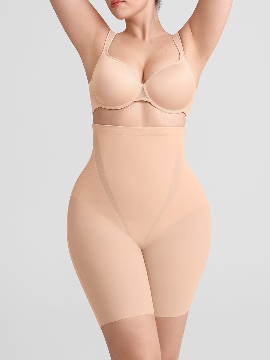 High Waisted Seamless Shapewear Butt Lifting Shorts