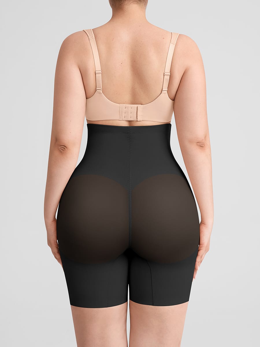 High Waisted Seamless Shapewear Butt Lifting Shorts