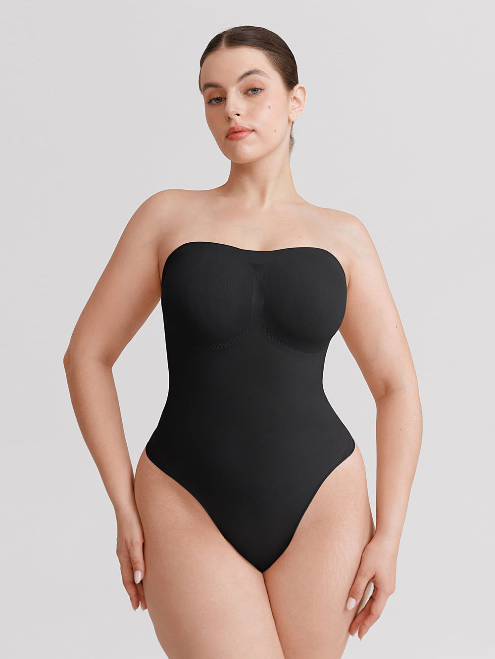 Seamless Strapless Thong Bodysuit