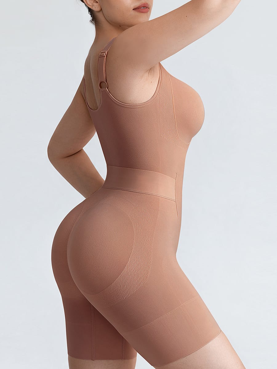 Seamless Open-Back Butt-Lifting Shapewear Bodysuit for Everyday Comfort