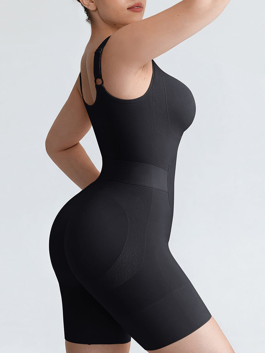Seamless Open-Back Butt-Lifting Shapewear Bodysuit for Everyday Comfort