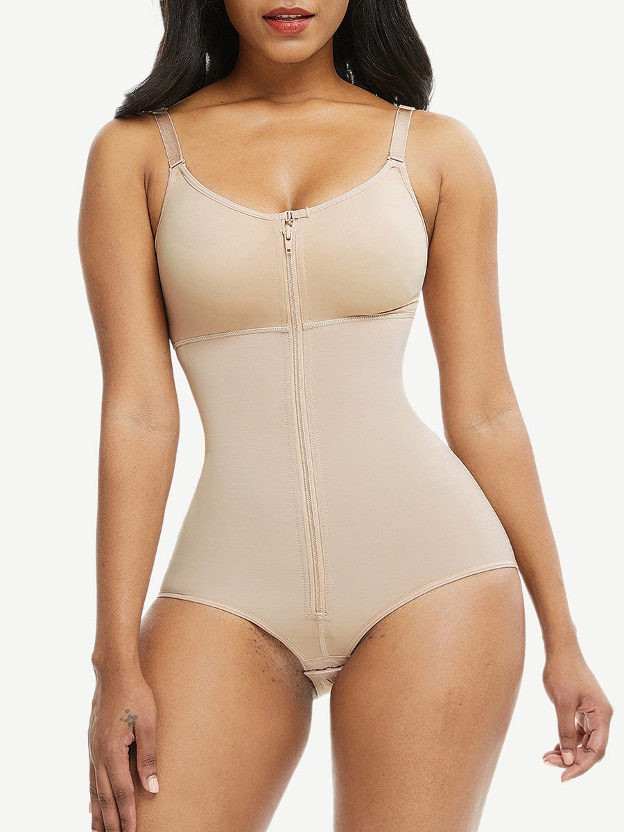 Front Zipper Smooth Hourglass Full Body Shaper